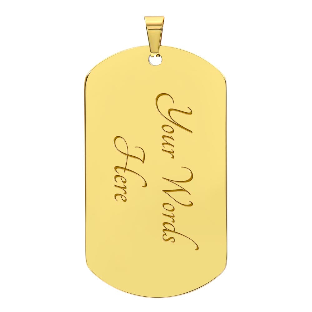 To My GrandSon Necklace From Grandma, Dog Tag Necklace for Men, Birthday Christmas Gifts for Grandson, ift for Best Son Birthday and Graduation, Motivational Encouragement Dogtags Jewelry from Grandmother