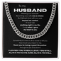To My Man Necklace, Boyfriend Valentines Day Gift, Mens Cuban Chain Necklace for Fiance, Men Necklaces for Him, Gift For Boyfriend, Husband Gift, Husband Necklace, Boyfriend Necklace, Boyfriend Jewelry, Anniversary Birthday Christmas Jewelry for Men