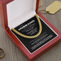 To My Man Necklace, Boyfriend Valentines Day Gift, Mens Cuban Chain Necklace for Fiance, Men Necklaces for Him, Gift For Boyfriend, Husband Gift, Husband Necklace, Boyfriend Necklace, Boyfriend Jewelry, Anniversary Birthday Christmas Jewelry for Men
