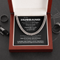 To My Man Necklace, Boyfriend Valentines Day Gift, Mens Cuban Chain Necklace for Fiance, Men Necklaces for Him, Gift For Boyfriend, Husband Gift, Husband Necklace, Boyfriend Necklace, Boyfriend Jewelry, Anniversary Birthday Christmas Jewelry for Men