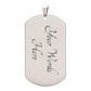 To My GrandSon Necklace From Grandma, Dog Tag Necklace for Men, Birthday Christmas Gifts for Grandson, ift for Best Son Birthday and Graduation, Motivational Encouragement Dogtags Jewelry from Grandmother