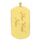 To My GrandSon Necklace From Grandma, Dog Tag Necklace for Men, Birthday Christmas Gifts for Grandson, ift for Best Son Birthday and Graduation, Motivational Encouragement Dogtags Jewelry from Grandmother