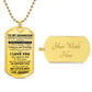 Gifts for Grandson Grandma Never Forget That I Love You to Grandma Military Dog Tags Inspirationa Necklace Birthday Christmas Gifts for Grandson from Grandma Grandmother